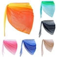 thumbnail image 1 of SROBPTY Women's Mesh Cover Up Beach Skirt Yellow,M, 1 of 5