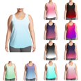thumbnail image 1 of SROBPTY Womens Plus Size Tank Tops Print Cami Round Neck Gradient Shirts for Daily Wear, 1 of 4