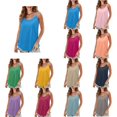 thumbnail image 1 of SROBPTY Womens Tank Tops Solid Cami Crew Neck Loose Fashion Shirts for Casual Wear, 1 of 5
