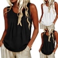 thumbnail image 1 of SROBPTY Women's Tank Tops Solid Sleeveless Crew Neck Loose Summer Shirts for Casual Wear, 1 of 4