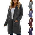thumbnail image 1 of SROBPTY Womens Jackets, Trench Coat for Women, Women's Solid Long Sleeve Zipper Cardigan Sweatshirt Jacket Top with Pocket Wine,XL, 1 of 4