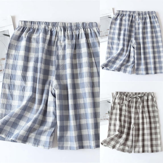 SROBPTY Womens Pajama Shorts Print Loose Breathable Summer Pants