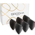 thumbnail image 1 of SRODHA Beauty Makeup Sponges - Set of 6 - For Foundation Cream Powder - Tapered Black Noir, 1 of 4