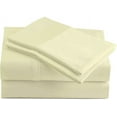 thumbnail image 1 of SRP Linen 1-Piece Fitted Sheet with 12'' Deep Pocket, Solid Pattern Egyptian Cotton-400 Thread Counts (Twin, Ivory), 1 of 5