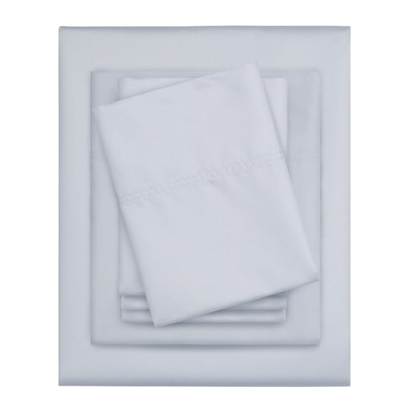 Serta 6-Piece 800 Thread Count Light Blue Cotton Rich Adult Bed Sheet Set, King - Deep Pocket