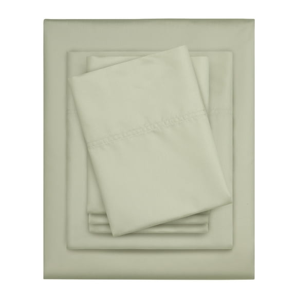 Serta 6-Piece 800 Thread Count Green Cotton Rich Adult Bed Sheet Set, Full - Deep Pocket