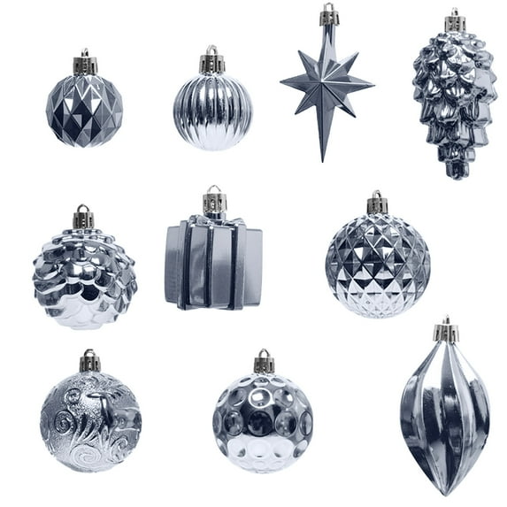 SRUILUO Christmas Balls 12PCS Christmas Tree Balls Ornaments for Xmas Tree 60mm/2.36" Shatterproof Christmas Tree Decors Hanging Ball for Holiday Party Decoration Christmas Wreath Ornaments Clearance