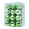 thumbnail image 1 of SRUILUO Christmas Balls 24PCS Christmas Tree Balls Ornaments for Xmas Tree 30mm/1.18" Shatterproof Christmas Tree Decors Hanging Ball for Holiday Party Decoration Christmas Wreath Ornaments Clearance, 1 of 5