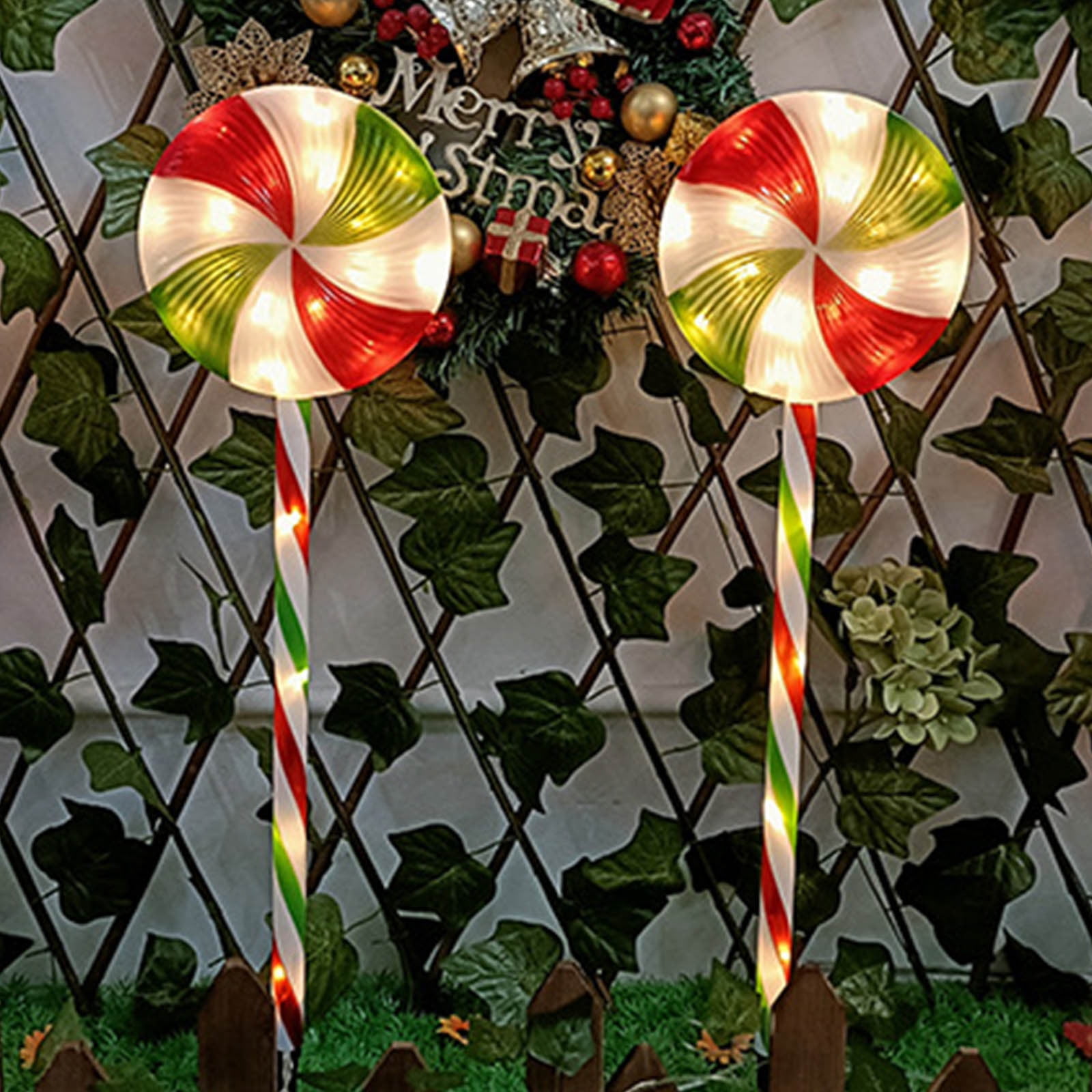 SRUILUO Christmas Lights Outdoor, 4 Pack Christmas Lights Outdoor