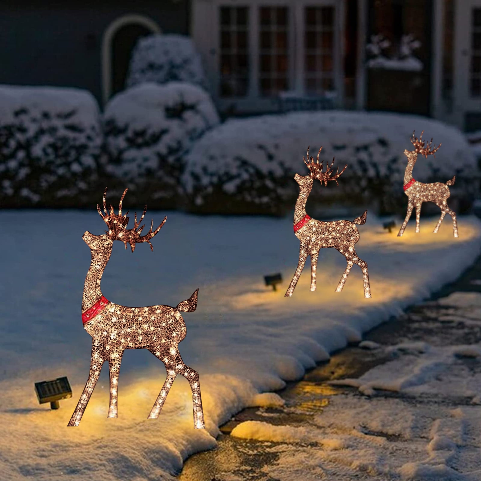 Outdoor Lighted Christmas Deer 