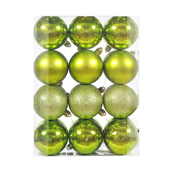 SRUILUO Christmas Ornaments Ball 24PCS, 3cm/1.18in Shatterproof Christmas Bulbs, Hanging Decorations Balls for Wreath, Xmas Tree, Holiday, Wedding, Party Decor