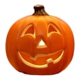 thumbnail image 1 of SRUILUO Halloween Light up Jack-O-Lantern, Fall Thanksgiving Pumpkin Light Decorations, Pumpkin Prop with LED Light, Halloween Tabletop Decorations Props for Indoor Outdoor Decor (No Battery), 1 of 6