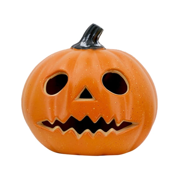 SRUILUO Halloween Light up Jack-O-Lantern, Fall Thanksgiving Pumpkin Light Decorations, Pumpkin Prop with LED Light, Halloween Tabletop Decorations Props for Indoor Outdoor Decor (No Battery)