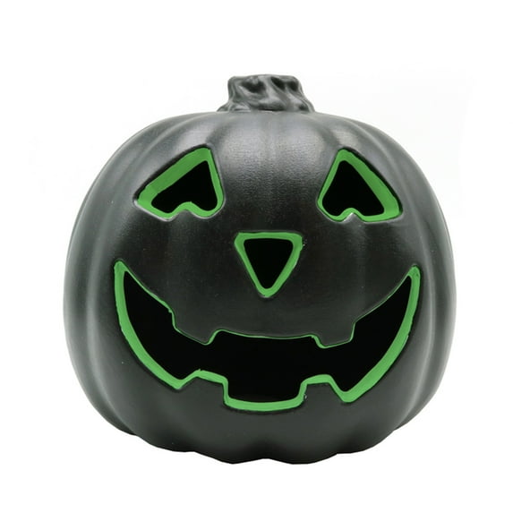 SRUILUO Halloween Light up Jack-O-Lantern, Fall Thanksgiving Pumpkin Light Decorations, Pumpkin Prop with LED Light, Halloween Tabletop Decorations Props for Indoor Outdoor Decor (No Battery)