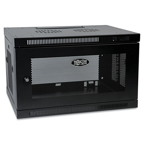 SRW6U SmartRack 6U Low-Profile Switch-Depth Wall-Mount Rack Enclosure Cabinet