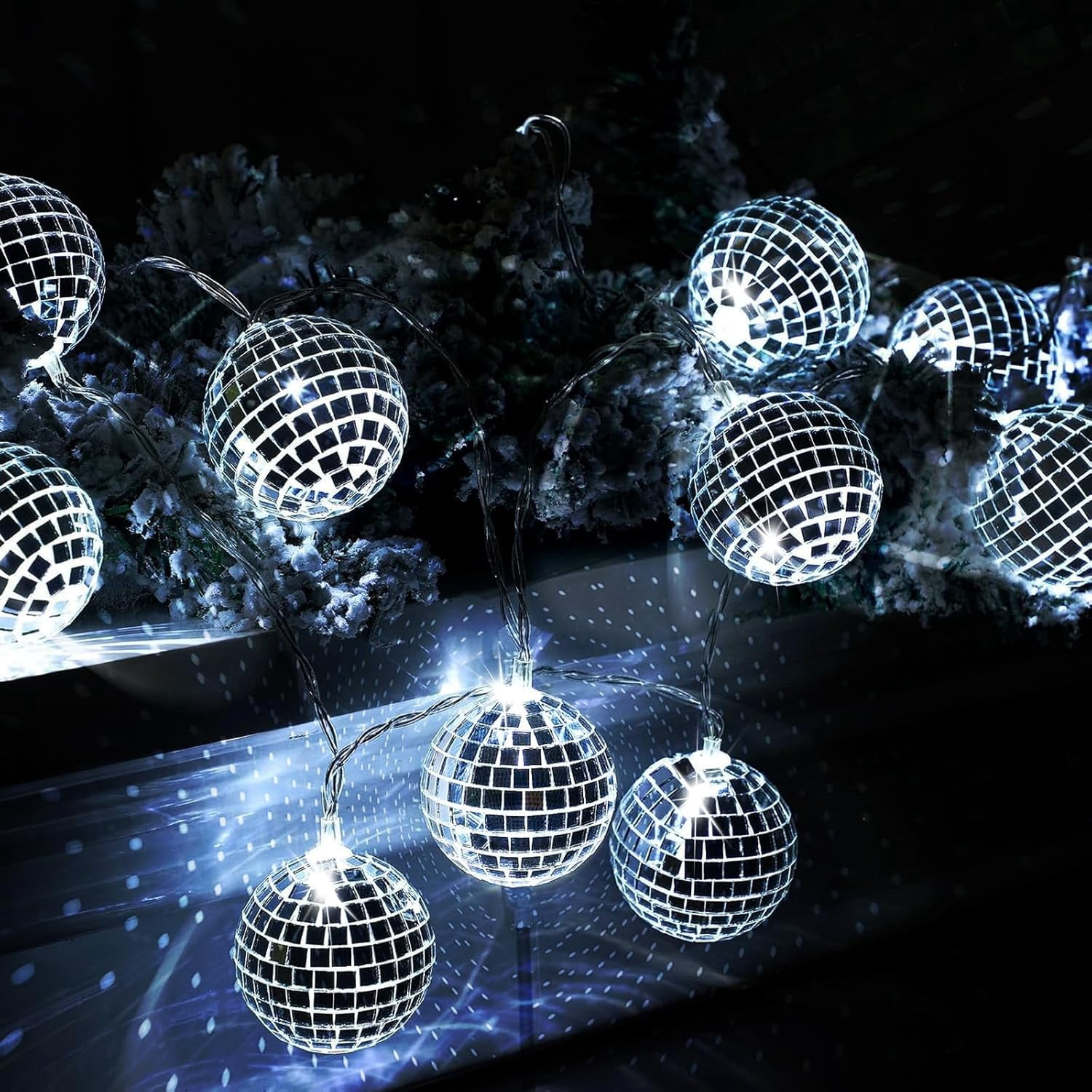 SRWEHG-Disco Ball Light String \u2013 10 LED 9.84-Foot Mirror Disco ...