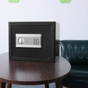 SRWTRCHRY 1.6 Cu. ft. Safe Box,Keys & Digital Keypad Lock, Home Safe for Money, Wall Mountable, Black 9045