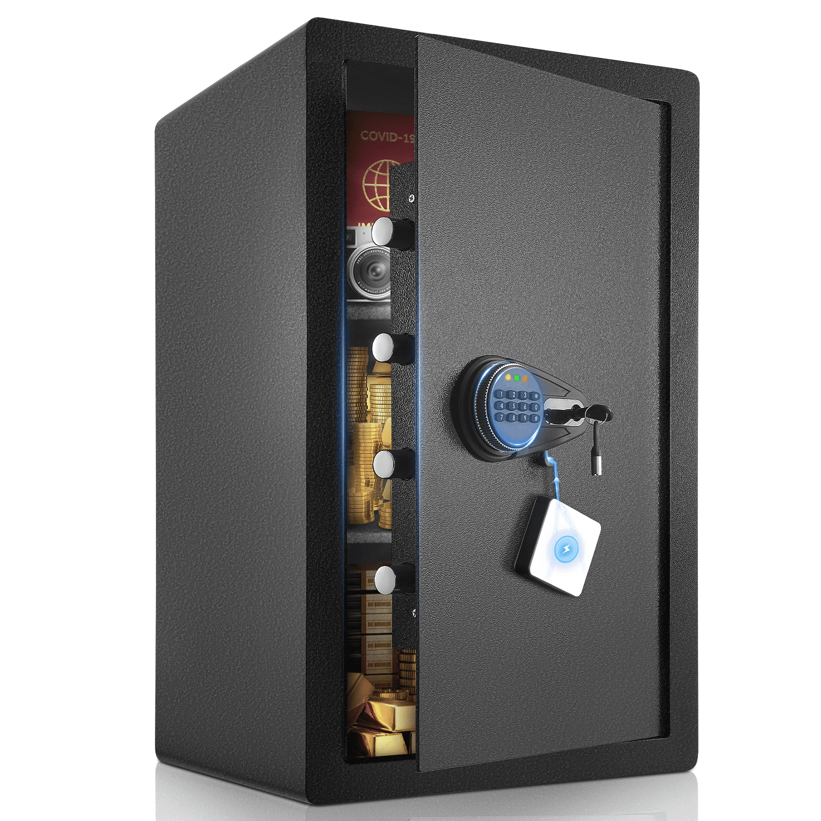 SRWTRCHRY 8.0 Cu ft Large Safe Box Fire-Resistant,