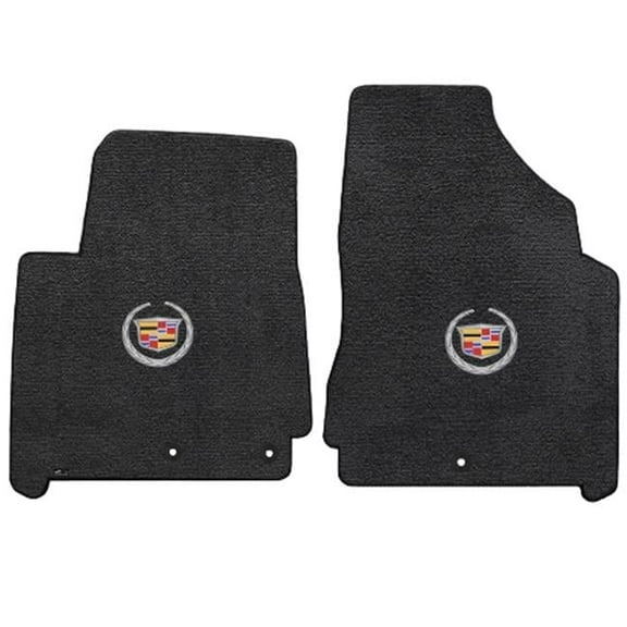 SRX 2012-2014 2 Piece Ebony Ultimat Cadillac Logo Mat - Ebony