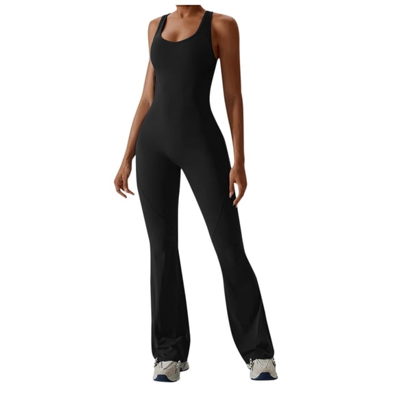 SRZYMJ Athletic Women's Jumpsuit Women's Tight Yoga Dress Jumpsuit for Dance Sports Fitness with Lift and Belly Control
