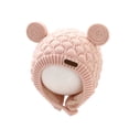 thumbnail image 1 of SRZYMJ Baby Crochet Hat Cute Bear Ear Beanie Toddler Boys Girls Earflap Hats for Fall Winter Warm Cap, 1 of 5