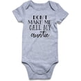 thumbnail image 1 of SRZYMJ Baby Short Sleeve Bodysuit, Don't Make Me Call My Auntie Funny Letter Print One Piece Romper, 1 of 2