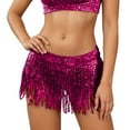 thumbnail image 1 of SRZYMJ Belly Dance Scarf Sequin Tassel Skirt Wrap Sparkly Rave for Women, 1 of 5