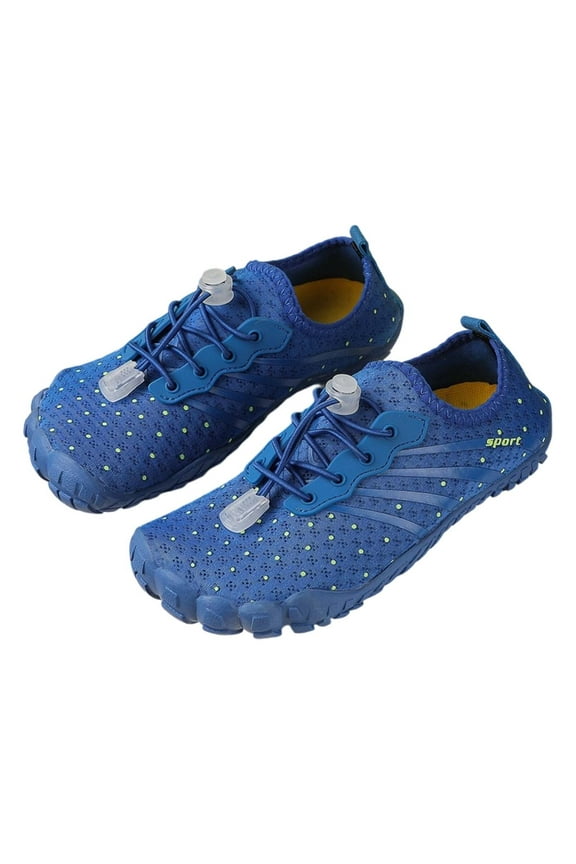 Boys Barefoot Shoes Minimalist Shoes Drop Workout -Trainer Hiking Water Wide Toe Box Grounded Footwear Weightlifting Walking Blue 12.5-13 Years