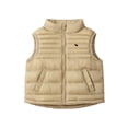 thumbnail image 1 of SRZYMJ Boys Lightweight Quilted Vest With Stand Collar Sleeveless Jacket For Kids And Toddlers Outerwear Khaki 5-6Years, 1 of 9