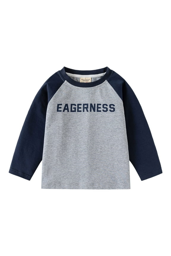 Boys Long Sleeve Base Layer Shirt Comfortable Kids Thermal Top for Children Navy 5-6 Years