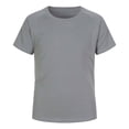 thumbnail image 1 of SRZYMJ Boys Rash Guard Swim Shirt Short Sleeve Swimwear Toddler Kids Youth Rashguard Water Shirt UPF+ 50 Quick Dry Shirt Grey 3-4 Years, 1 of 3