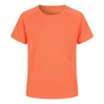 thumbnail image 1 of SRZYMJ Boys Rash Guard Swim Shirt Short Sleeve Swimwear Toddler Kids Youth Rashguard Water Shirt UPF+ 50 Quick Dry Shirt Orange 11-12 Years, 1 of 8
