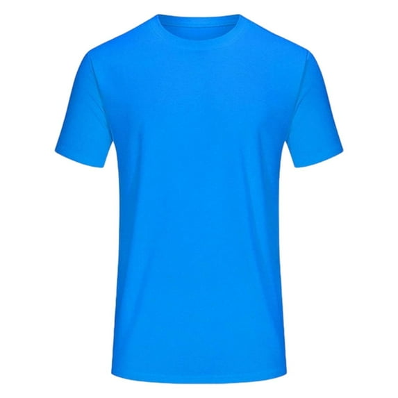 SRZYMJ Boys Short Sleeve Moisture Wicking Athletic T-Shirts Blue 7-8 Years