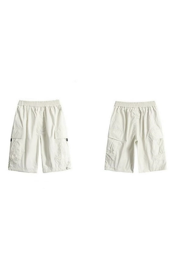 Boys Street Cargo Pants with Stretch Waist for Spring Summer Outdoor Leisure Sports and Casual Play Beige 12-14 Years