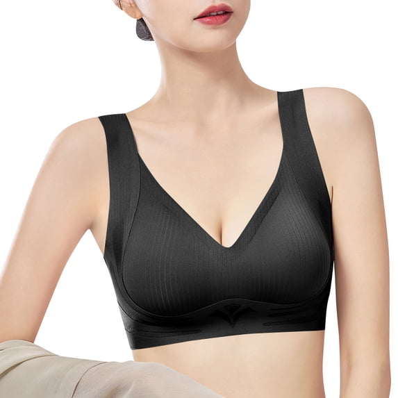 SRZYMJ Casual Bra for Women Women's Seamless Underwire Full Cup Bra for All-Day Comfort and Supportive Lift