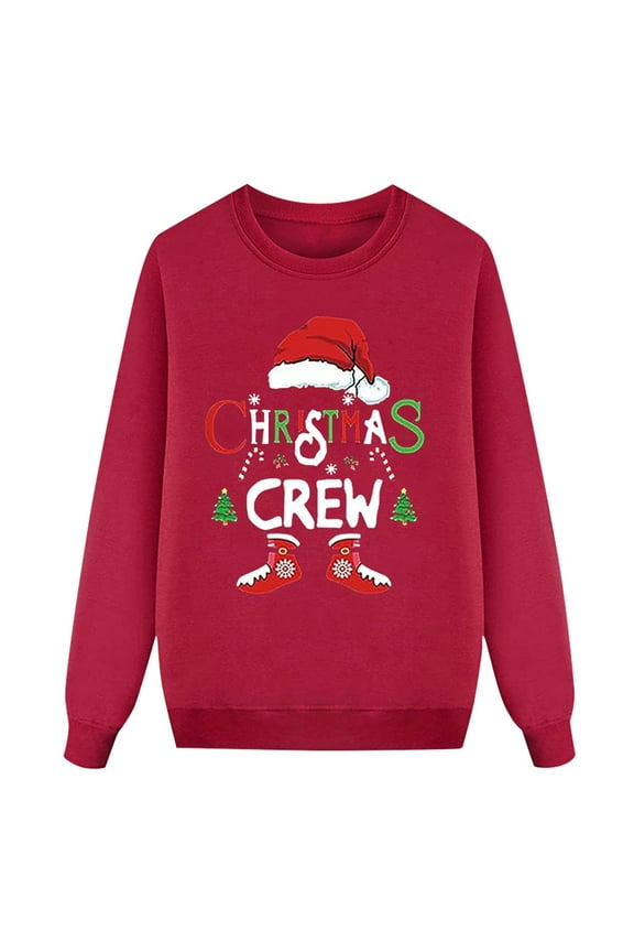 Christmas Themed Matching Family Hoodie Set Cozy Long Sleeve Pullover Sweatshirt Outfit for Parents and Kids Festive Holiday Wear