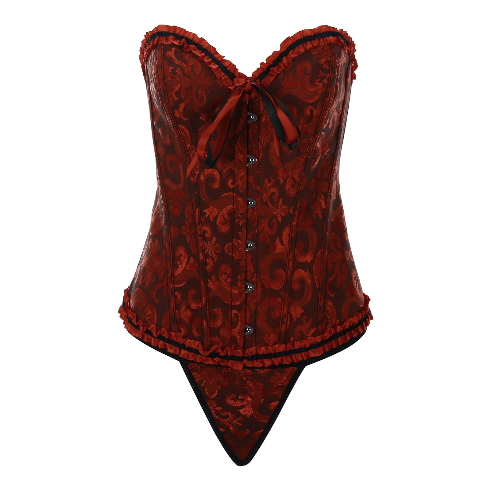 Basque Corset SRZYMJ Corset Bustier Women Basques Top Elegant Women's Bodysuit ...