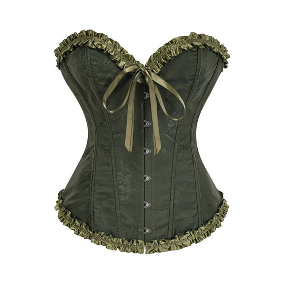SRZYMJ Corset Bustier Women Basques Top Women's Lace Shapewear Bodysuit Push Up Corset Waist Trainer Bustier S