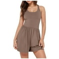 thumbnail image 1 of SRZYMJ Cotton Women's Jumpsuit Stylish Women's Casual Sleeveless Jumpsuit with Multiple Pockets for Everyday Wear Comfort and Versatile, 1 of 9