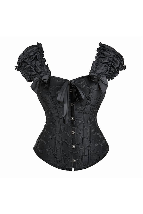 Elegant Sculpting Bodysuit Featuring Button Front And Stylish Puff Sleeves For Effortless Daily Wear And