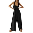 thumbnail image 1 of SRZYMJ Elegant Women's Plus Size Tunic Jumpsuit with Adjustable Straps and Flowy Wide Leg Design Featuring Convenient Pockets for Comfort and Style, 1 of 9