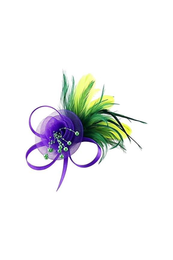 Fascinators Hats with Feather for Women 2026 Derby Hats Small Tea Party Hat with Headband