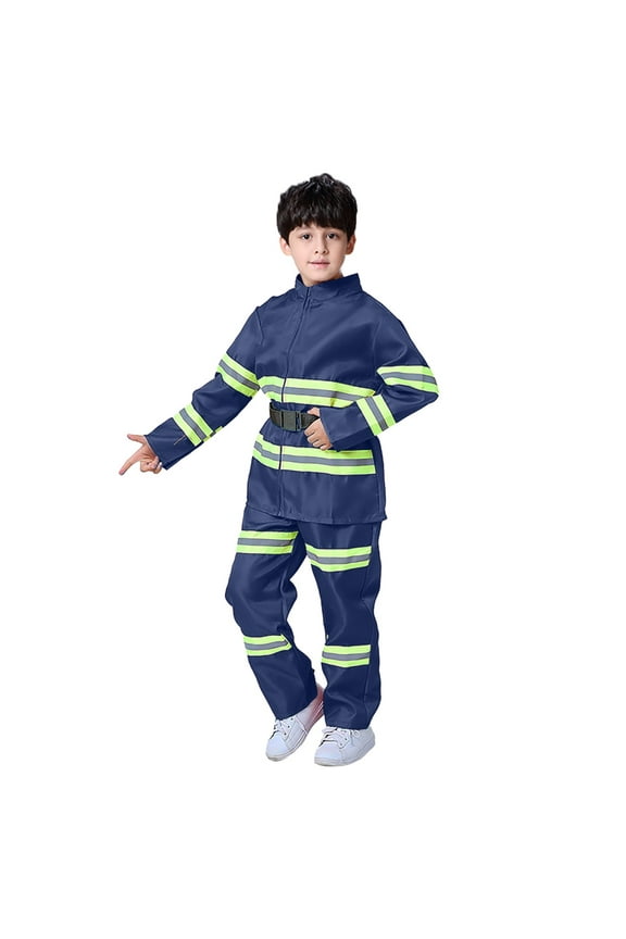 Firefighter for Kids - Red Fireman Dress-Up Blue 4-5 Years