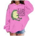 thumbnail image 1 of SRZYMJ Girls Long Sleeve Hooded Pullover Soft Graphic Print Casual Sweatshirt Comfortable Everyday Wear Playful Outerwear For Children, 1 of 5