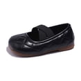 thumbnail image 1 of SRZYMJ Girls Mary Jane Sneakers Lightweight Casual Fashion Slip-On Flats Black 3.5-4 Years, 1 of 8