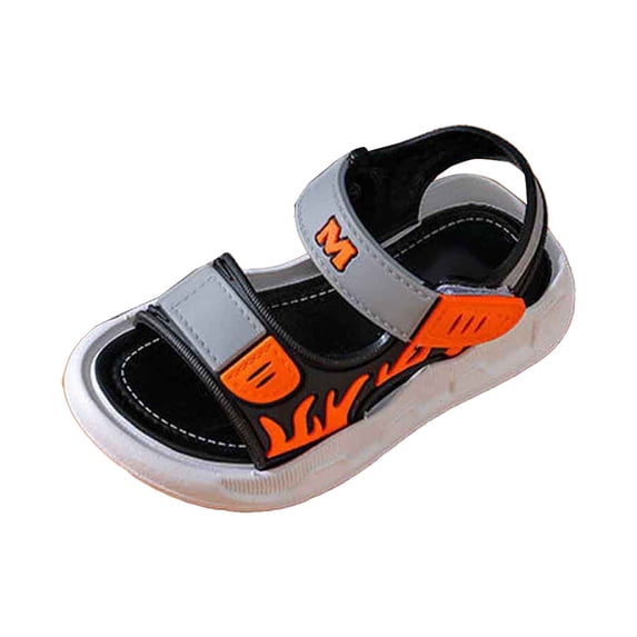 SRZYMJ Kid Boys Non Sport Sandals for Outdoor Walking Grey 3-3.5 Years