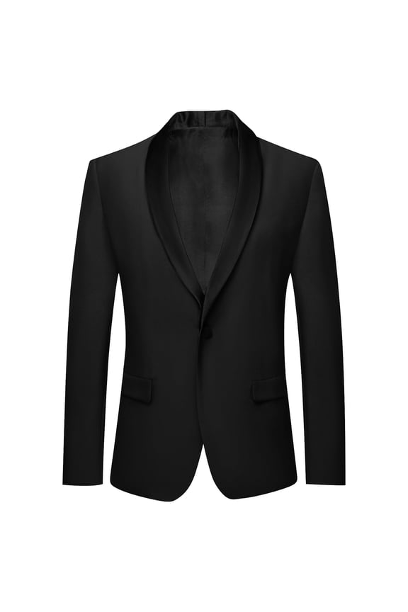 Kids Boys Blazer Jacket Long Sleeve Winter Casual Formal Suit Jacket One Button Sport Coat for Boy Black 11-12 Years