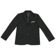 thumbnail image 1 of SRZYMJ Kids Boys Formal Blazer Loose Fit Suit Jacket One Button Sport Coat Casual Dresswear School Uniform Wedding Party Clothes Black 15-16 Years, 1 of 6