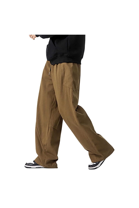 Men's Cargo Pants Men's Autumn Winter Japanese Workwear Wide Leg Trousers for Everyday Comfort