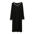 thumbnail image 1 of SRZYMJ Men's Nightshirt Nightgown Short Sleeve V Neck Sleepshirt Pajama Shirt Summer Comfy Big & Tall Henley Sleep Gowns, 1 of 3